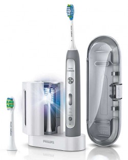 Звукочестотна четка за зъби Philips Sonicare Flexcare Platinum Grey Edition HX9172/14 + UV санитайзер